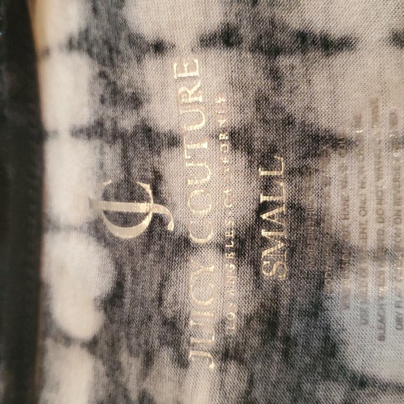 JUICY COUTURE Black and White Tie-Dye High-Low Dress. Size Small. - Picture 4 of 4